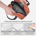 thumbnail image 3 of Uemuo Strawberry Printed Lunch Bag Lunch Box Reusable Insulated Lunch Tote Bag, Leakproof Thermal Cooler Sack Food Handbags Case High Capacity, 3 of 5