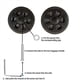 thumbnail image 3 of Reemplazo de Ruedas de Equipaje de 16 Piezas, Diámetro 2,16 Pulg./55 mm de Espesor 0,47 Pulg./12 mm Reemplazo de Rueda Silenciosa de Goma Resistente para Equipaje A, 3 of 5