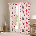 thumbnail image 3 of Manfei Cute Santa Claus Curtains Pack of 2 (42x84 Each) for Girls, Christmas Tree Gifts Curtains Blackout, Floral Snowflake Polka Dots Bedroom Curtains, Pink Room Decor, 3 of 6