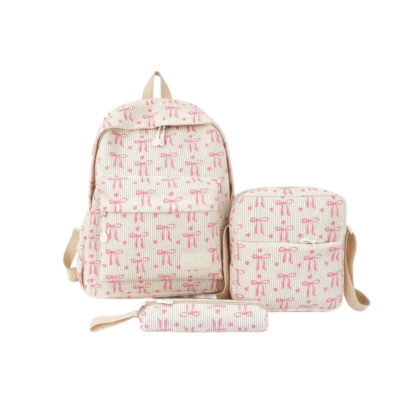 Girls Backpack Set,Cute School Backpack for Teens Girls Kids Bookbags for Elementary High School Women Laptop Bags Daypacks Set With Lunch Bag and Pencil Case