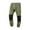 Green, variant on Mens Winter Pants Patchwork Elastic Waist Tapered Pants Drawstring Workout Outdoor Trousers with Pockets Brown XL