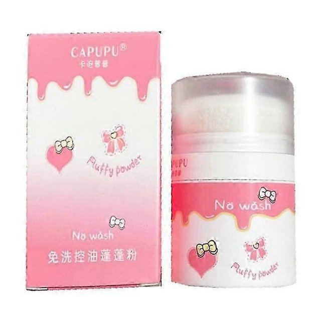 1-3 piezas Capupu - Polvos sueltos esponjosos sin lavado, control de la grasa de la línea del cabello, aceite reparador para mujeres, cabello seco y esponjoso, maquillaje, polvo fijador de línea incol