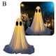 thumbnail image 2 of Festival Lighted Ghost Sculpture Light Up Ghost Decor Garden Patio Yard Decor, 2 of 5