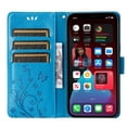thumbnail image 5 of Allytechgroup Wallet Phone Case for iPhone 16 Pro Max with Credit Card Slot, PU Leather Flip Case with Lanyard Kickstand for Women Girls Shockproof Back Cover for iPhone 16 Pro Max, Blue, 5 of 6