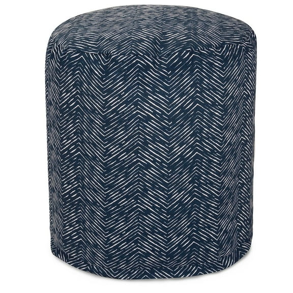 Majestic Home Goods Pouf South West Navy