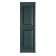 Perfect Shutters Premier Raised Panel Exterior Decorative Shutters, White - 15 x 67 in.
