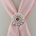 thumbnail image 2 of Ladies Elegant Faux Pearl Scarf Bufandas Hebilla Clip Joyas Regalos De Mujer Para Boda Valent Sunnimix Hebilla de clip de bufanda de perlas, 2 of 8