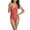 Coral, variant on Women's One Piece Swimsuits Sexy Criss Cross-Back V Neck Tummy Control Swimwear Female