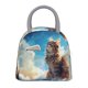 thumbnail image 1 of Disketp Blue Sky Winged Cat Bolsa Térmica para Almuerzo, Lonchera con Abertura Amplia y Gran Capacidad, Organizador Reutilizable para Mujeres, Hombres y Adultos, 1 of 6