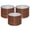 Brown Wood Grain, variant on SnugNiture Raised Garden Bed Outdoor,  17" Tall 3-Pack 2x2 ft Galvanized Steel Garden Boxes for Vegetables, Herbs, Flowers, Brown