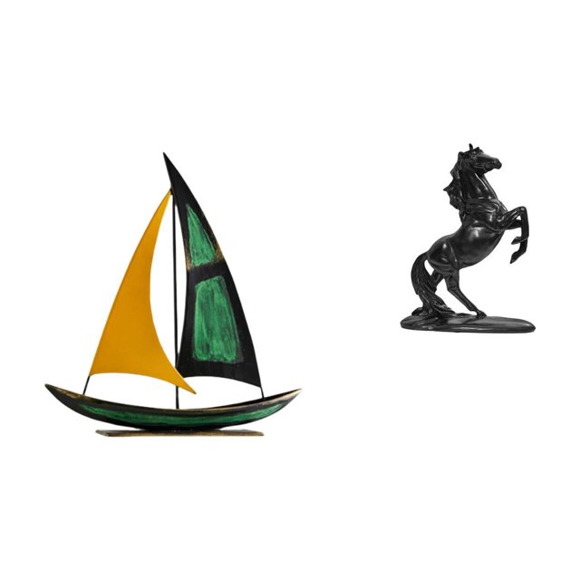 Escultura De Caballo De Velero De Hierro, Adorno De Mesa, Colección De Decoración Feng Shui, Figura Decorativa Para Mesa, Centro De Mesa, Escritorio, Estantería, Paisaje, Dormitorio