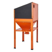 60-Gallon Sandblasting Cabinet with Stand – Heavy Duty Steel Sand Blaster, 40-120 PSI, Includes Blasting Gun & 4 Ceramic Nozzles for Paint, Rust, Stain Removal