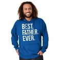 thumbnail image 3 of Best Father Ever Dad Fathers Day Men's Big & Tall Graphic Hoodie Brisco Brands 4X, 3 of 5