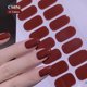 thumbnail image 4 of Pegatina de cubierta completa para uñas, lámina autoadhesiva brillante, envolturas de uñas completas simples, sin hornear, bricolaje, arte de uñas, manicura, 16 puntas, 4 of 7