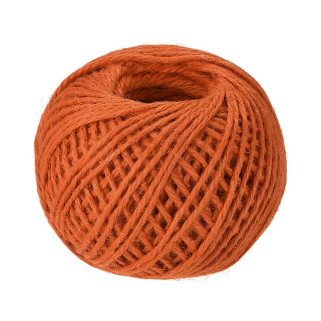Unique Bargains 328 Feet 2.5mm Garden Twine, Jute Rope, Jute Twine String Cords Orange