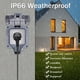 thumbnail image 2 of Enchufe impermeable IP66, enchufe exterior resistente a la intemperie, caja de conexiones exterior montada en la pared, protección de regleta para cocina, garaje, baño, piscina y jardín, 2 of 4