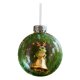 thumbnail image 2 of Adorno navideño de rana esférica de 8 cm para colgar con cordón dorado | Llavero redondo con textura 3D para árbol de Navidad, ideal como regalo para casa, oficina, coche, dormitorio o envoltorio., 2 of 6