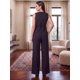 thumbnail image 3 of Conjunto Elegante de 2 Piezas Chaleco Entallado y Pantalón Palazzo para Mujer, 3 of 5