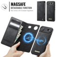 thumbnail image 3 of CaseMe Cartera for iPhone Air Compatible con Magsafe, 2 en 1 de Piel Sintética [Bloqueo RFID] Soporte para Tarjeta con Tapa a Prueba de Golpes Cubierta Magnética Desmontable for iPhone Air, 3 of 10