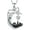 April - Created Diamond, variant on White Cat and Black Cat Moon Pendant Necklace Sterling Silver Cat Necklace Jewelry Gift for Women
