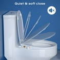 thumbnail image 5 of Round Bidet Toilet Seat with Quiet-Close, Non-Electric Bidet Toilet Seat with Self Cleaning Dual Nozzles, Fit Round Toilet Seat, Adjustable Water Pressure with Brass inlet, 5 of 10