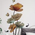 thumbnail image 4 of 1pc Butterfly & Lotus Pattern Wall Sticker, PVC, Waterproof, Wall Art Decal, For Home Decor, 4 of 4