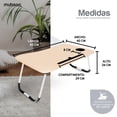 thumbnail image 3 of Mubson Mesa para Laptop con Soporte para Celular, Tablet o Libro con Portavasos. Mesa para Cama. Desayunador. Mesa para Cama Mubson  Mesa para Cama, 3 of 7