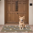 thumbnail image 4 of Brown Highland Cow Daisy Farmhouse Pattern Door Rugs,Washable Non Slip Door Mats Indoor,Decorative Door Mats,Entry Mat Indoor for Entrance,Bedroom,Kitchen,Bathroom,16"x47", 4 of 6