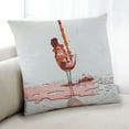 thumbnail image 1 of Ahgly Company Drinks Wine Indoor Throw Pillow, 18 inch by 18 inch, 1 of 6