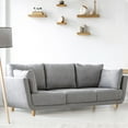 thumbnail image 2 of Uxcell 8Pcs Wood Furniture Legs Wood Color Hardwood Legs for Sofa 4.7 Inch, 2 of 7
