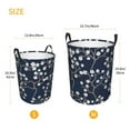 thumbnail image 5 of Kll Cherry Blossoms On Navy Background Waterproof Foldable Laundry Hamper Bucket With Handles For Storage Bin,Kids Room,Home Organizer (Small), 5 of 8