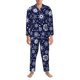 thumbnail image 3 of Balery Snowflakes2 Pijama para Hombre de Dos Piezas con Manga Larga, Conjunto de Dormir y Descanso Suave con Bolsillos-Large, 3 of 7