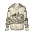 thumbnail image 3 of Uemuo Vineyard Landscape Pattern Women's Full Zip UPF 50+ Sun Protection Hoodie Jacket Long Sleeve Sun Shirt Hiking Outdoor Performance with Pockets-Medium, 3 of 9