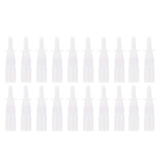 EeaseCA 20pcs Direct Injection Bottle Portable Nasal Sprayer Bottle Refillable Fine Mist Empty Spray Bottles (10ML)