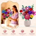 thumbnail image 4 of WIDELAND Flower Bouquet Building Set Compatible with Lego, 1020 PCS Botanical Collection Building Block , Christmas, Mother's Day, Valentine's Day Birthday Gift Toys for Girls Women 6+, 4 of 8