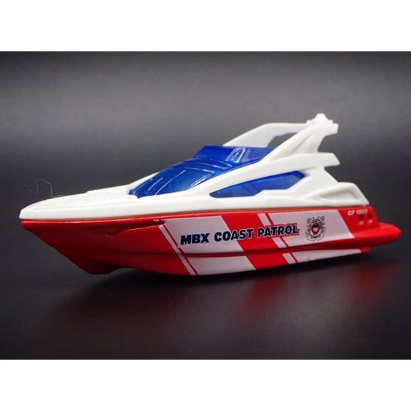 Open Box SPEED BOAT MBX COAST PATROL RED 1/64 MB SCALE COLLECTIBLE DIORAMA PROP MODEL