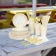 thumbnail image 4 of Juego de s desechables de servicio de de papel, 200 piezas, Oro Sunnimix Vajilla desechable, 4 of 8