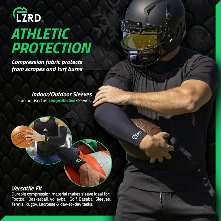 LZRD Tech Football Sleeve - Max Grip Compression Arm Sleeve with