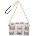 thumbnail image 2 of FORMRS Women Crossbody Purse with Chain Strap Vegan Leather Shoulder Handbag, Gray Cat Pattern, 2 of 7