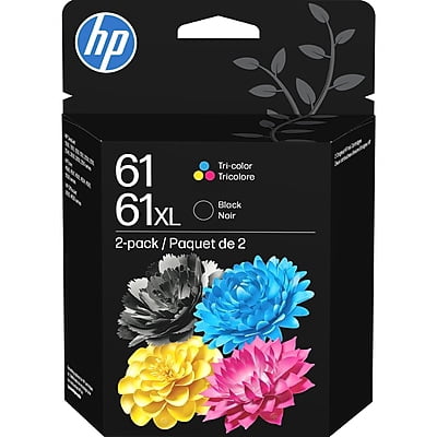 HP 63XL/63 High-Yield Black and Tri-Color Ink Cartridges 2-Pack