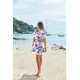 thumbnail image 3 of Ekouaer Women' Cover Ups Casual Swimsuit Coverups Flowy Tie Waist Beach Cover Up Dress, 3 of 4