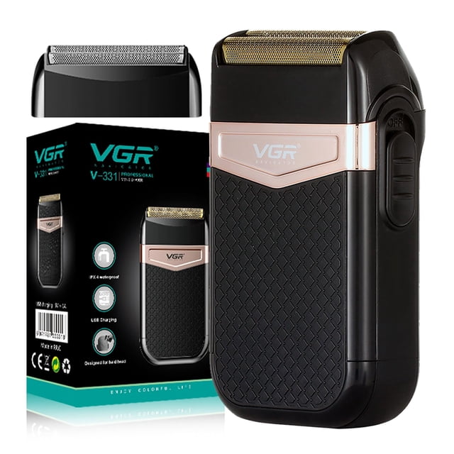 Afeitadora eléctrica VGR 331 inalámbrica de doble hoja flotante