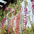 thumbnail image 3 of Artificial Silk Flower Garland Vine Wisteria Leaf Hanging Wedding Party Decor, 3 of 7