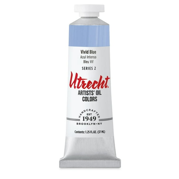Utrecht Artists' Oil Paint - Vivid Blue, 37 ml tube