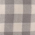 thumbnail image 2 of Ox Bay Denver Hand-Woven Light Gray/Ivory Plaid Polyester Indoor/Outdoor Throw Pillow 20" x 20", 2 of 11