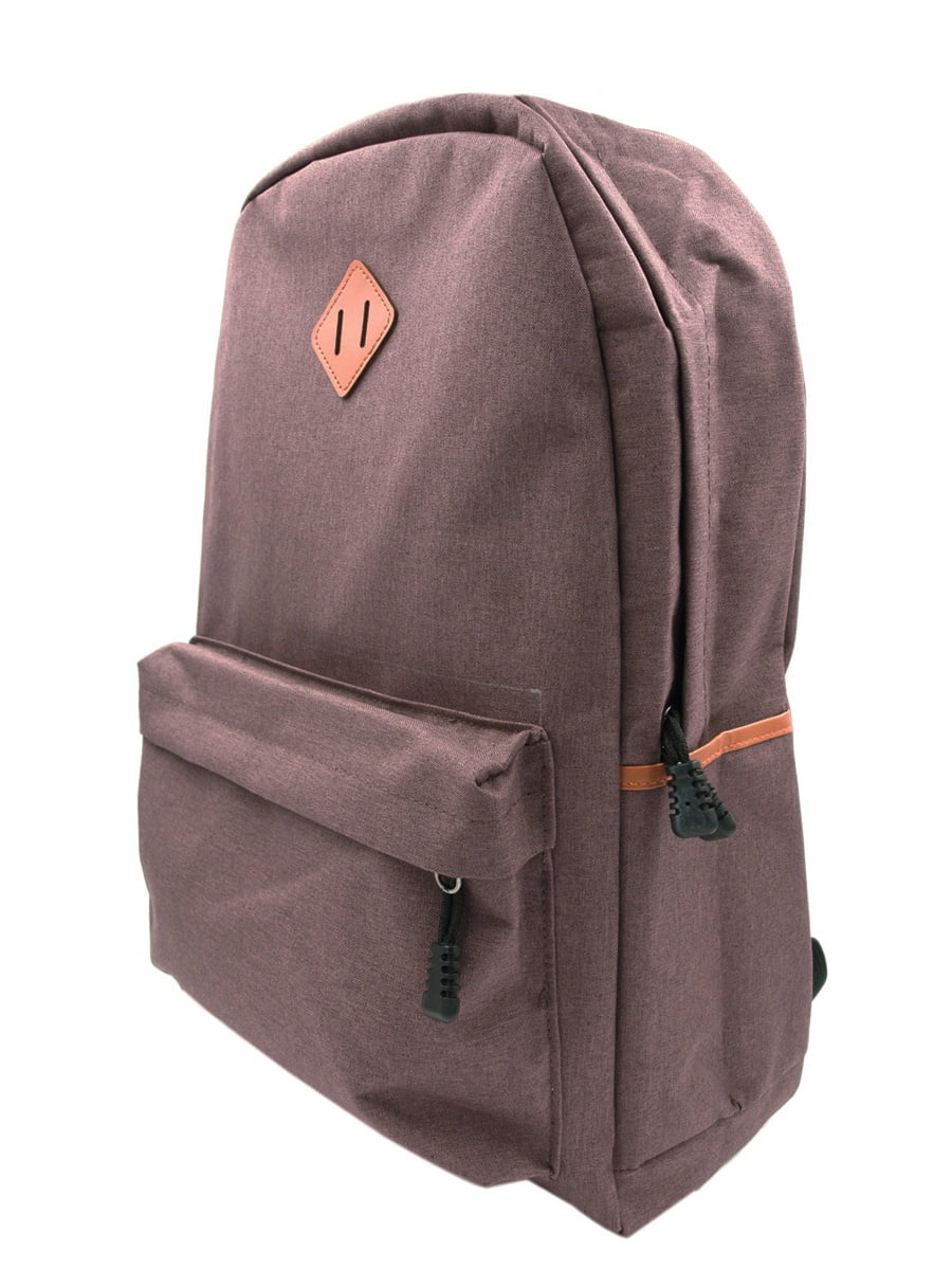 Classic Solid Color Canvas Backpack Student School Travel Shoulder Bag