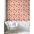 thumbnail image 5 of African Woman Peel & Stick Wallpaper, Ritual Objects Drums Patterns Traditional Elephant Savannah Vase Illustration, Self-Adhesive Living Room Kitchen Accent, 3 Sizes, Multicolor, by Ambesonne, 5 of 6