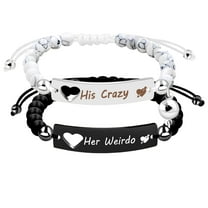 Uloveido Gift Set Bracelets, Magnetic Sterling Silver, Y3521-5