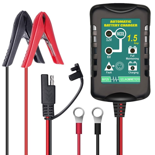 Cargador de batería Vemote 12V/6V para coche y moto