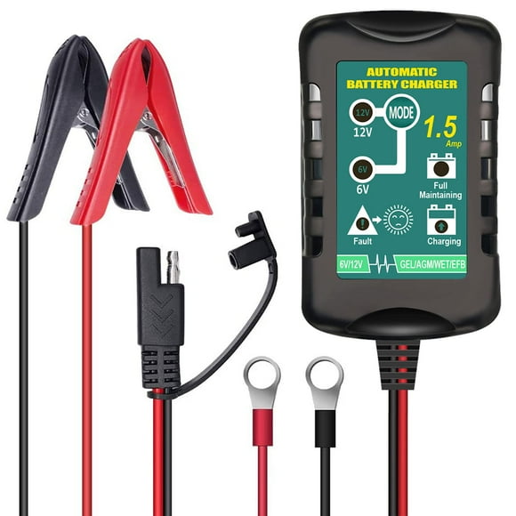 Cargador de batería Vemote 12V/6V para coche y moto